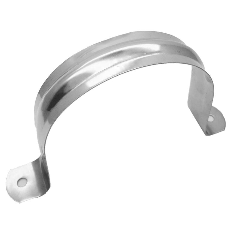 ZLYY 4Inch Two Hole Stainless Steel U-Tube Clamp Connecting Ring Hose Clamp-Bracket Stainless Steel Tube Strap Tension Clip-Heavy Duty Rigid Pipe Strap Clamp For Inner Dia 4Inch Water Pipe 3Pcs(115mm) - Image 3